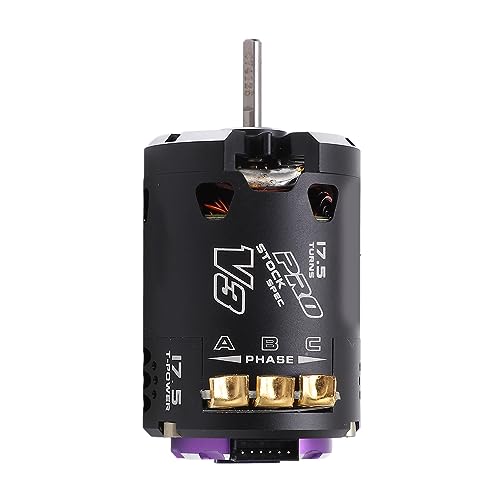 540 V3 Sensored Brushless Motor 2300kv High Performance Brushless Motor for 1/10 1/12 RC Off Road Drift Car Aluminum Black