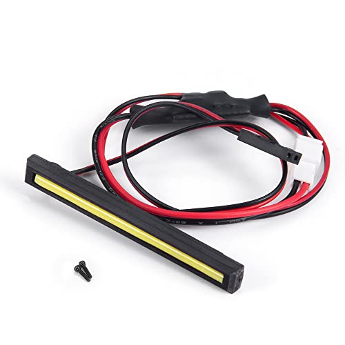LED Light Bar RC Roof Rack Lamp White Color for 1/24th AXIAL SCX24 Deadbolt AXI90081 RC Truck Car Upgrades