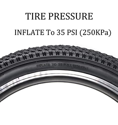 Hycline Mountain Bike Tire: 20/24/26/27.5-inch Folding Replacement High-Performance Wear-Resistant Bicycle Tires for MTB Off-Road Bike - size: 20x2.125 30TPI, style: Qty 2 Tires