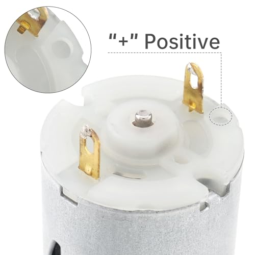 R280 DC Motor 3.7V 250RPM Flat Shaft Micro High Torque Gear Motor | Replaceable Micro Motor for Bottle Brush, Electric Scrubber, Toilet Brush