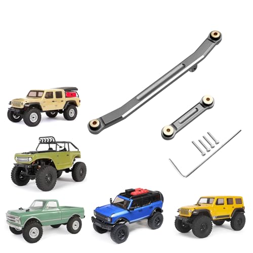 Aluminum Steering Rod Tie Links Set High Tightening Linkage for 1/24 RC Crawler Axial SCX24 Gladiator Deadbolt C10 Bronco B17 Upgrades