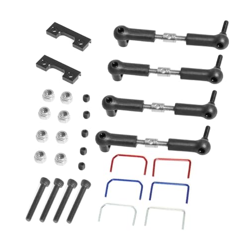 Rc Car Connecting Rod for Traxxas for Slash for E-Revo 1/16 Front and Rear Wide Sway Bar Anti Roll Bar Kit RC Car Parts and Accessories Upgrade Replacement Use