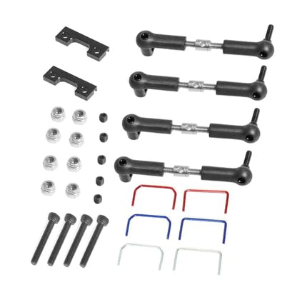 Rc Connecting Rod for Traxxas for Slash for E-Revo 1/16 Front and Rear Wide Sway Bar Anti Roll Bar Kit RC Car Parts and Accessories Upgrade Replacement Use
