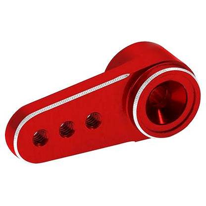 3Pack Aluminum 15T Servo Arm RC Mini Servo Horns Compatible with Emax ES08MA Servo Fit for Axial SCX24 1/24 RC Crawler (Red) - color: Red