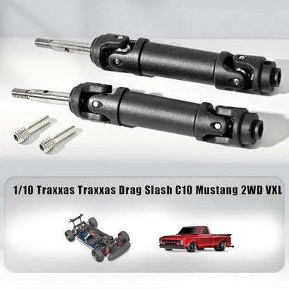 Extreme-Duty Rear Driveshaft Assembly for Traxxas 1/10 Drag Slash - Fits Chevrolet C10 / Ford Mustang (Models 94076-4, 24254-8, 94376-74, 94346-74) - Direct Replacement for OEM 9450