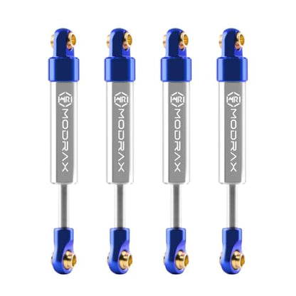 52mm Ultra-Thin Shock Adjustable Inner Spring for TRX4M, Blue Silver | CNC Aluminum Dampers, Multi Mode Adjustment, Low Friction Damping Shaft - color: Blue Silver