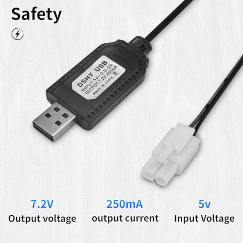 Rc Charger 7.2v Battery Charger for NIMH Battery Charger 1/5 HPI RV KM LOSI FG MCD FID RC USB Charger