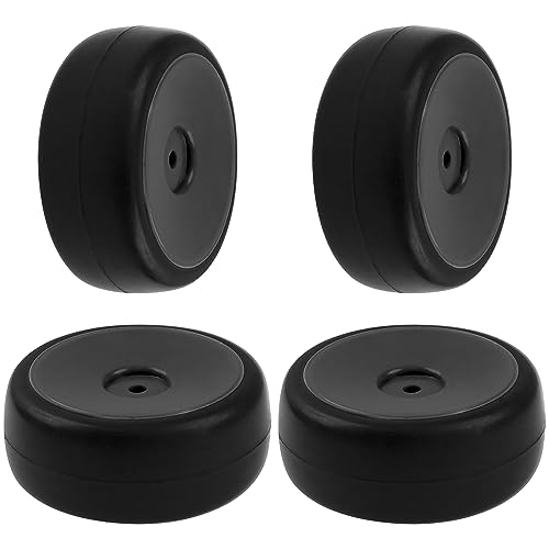 Plastic Wheel Rims 12mm Hex Hub & Rubber Tires w/Foam Compatible with HSP Tamiya HPI Kyosho 1/10 On-Road Touring Car WLtoys 1/14 144001 RC 1/18 A959B Buggy (Black) - color: Black