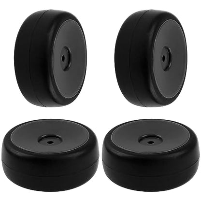 Plastic Wheel Rims 12mm Hex Hub & Rubber Tires w/Foam Compatible with HSP Tamiya HPI Kyosho 1/10 On-Road Touring Car WLtoys 1/14 144001 RC 1/18 A959B Buggy (Black) - color: Black