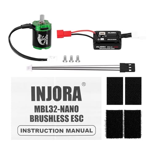 INJORA MBL32-NANO Brushless ESC & 1621 4300KV Green Viper Motor for SCX30
