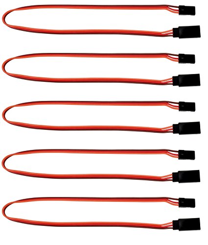 12" / 300mm JR Style Servo Extension - 5 Pack 1014