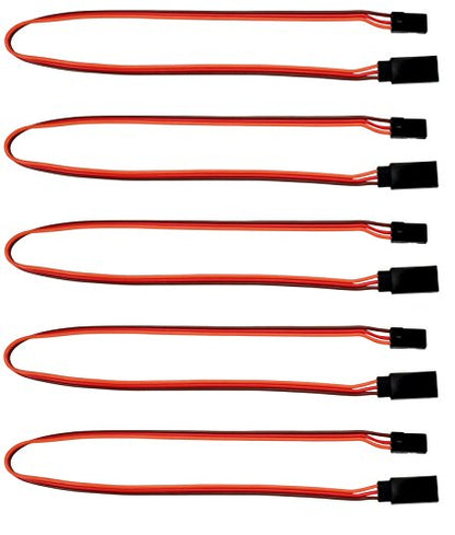 12" / 300mm JR Style Servo Extension - 5 Pack 1014