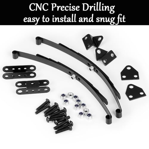 MOHERO Steel Leaf Springs Set HighLift Chassis Leaf Spring Suspension Set for 1/10 RC D90 Crawler Car Upgrade Parts