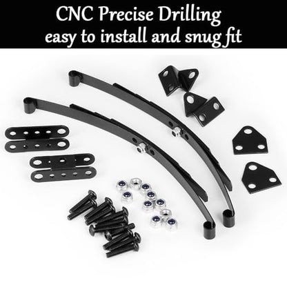 MOHERO Steel Leaf Springs Set HighLift Chassis Leaf Spring Suspension Set for 1/10 RC D90 Crawler Car Upgrade Parts