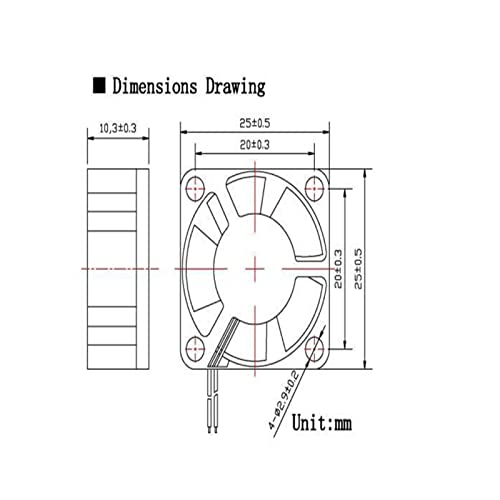 Lifehead 28000RPM Motor and ESC Cooling Fan Cooler RC Aluminum Cooling Fan for RC car 1/8 1/10 1/12 Scale 540 550 and Other Brushed/brushless Motors (red + Gold) 25 * 25mm - color: Red (25*25*10mm)