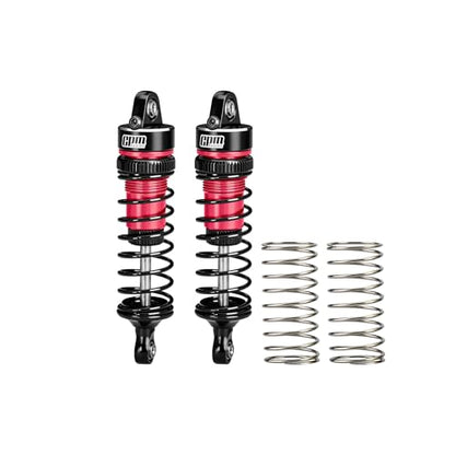 GPM Aluminum Front Shock Absorbers 62mm (2PCS) for Arrma 1/16 Mini Kraton 3S Oil Filled RC Shocks Upgrade Replacement Parts (Red) - color: Red