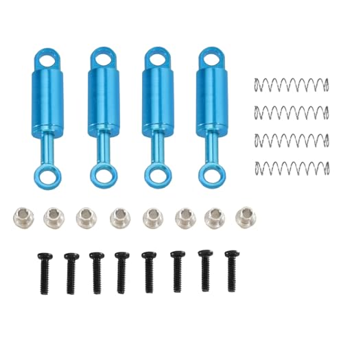 Compatible with WLtoys 284131 284010 284161 K989 K969 1/28 RC Car Upgrade Parts Accessories Metal Built‑in for Spring Shock Absorber RC Assortment(Blue) - color: Blue