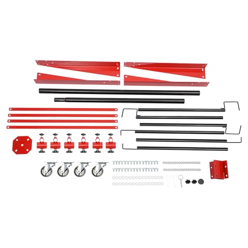 Auto Body Panel Tree Holder Paint Stand, 330 lbs Capacity, Adjustable Center Post Hang Paint Spray Stand with 4 Lockable Wheels & 6 Hook Levers for Automotive Doors Bumpers Fenders Hoods(Height 71'') - size: 75x75x180cm