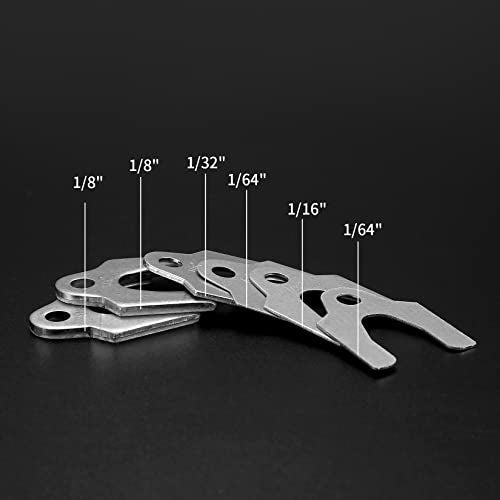 150 Pcs Auto Alignment Body Shims Kit - Spacers in Multiple Sizes | Versatile shim assortment (1/16'', 1/64'', 1/32'', 1/8''), perfect for car alignment and body adjustments.