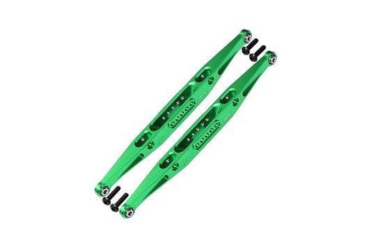 Aluminum 7075 Alloy Rear Lower Trailing Arms for LOSI 1:10 Baja Rey/Rock Rey/Hammer Rey U4 / Baja Rey 2.0 4x4 Upgrades - Green