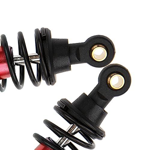 ShareGoo 4Pack Adjustable Shock Absorber Damper 68mm 102004 Compatible with HPI HSP Traxxas Losi Axial Tamiya Lightning EP 1/10 On-Road Drift Car (Red) - color: Red