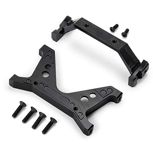 RC Crawler Car Aluminum Front Rear Chassis Brace Mount Frame Rail Brace Bracket for 1/10 Axial SCX10 II 90046 90047 SCX10 Upgrades Parts Accessories