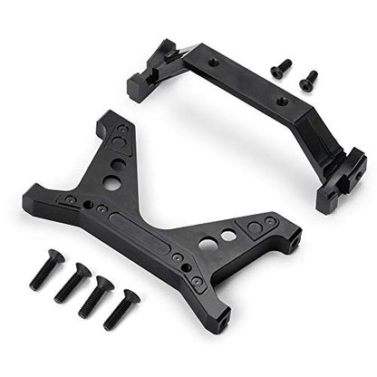RC Crawler Car Aluminum Front Rear Chassis Brace Mount Frame Rail Brace Bracket for 1/10 Axial SCX10 II 90046 90047 SCX10 Upgrades Parts Accessories