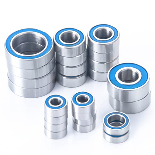 24Pcs Sealed Steel Complete Bearing for Team Associated RC10 B6.1 | 1/10 RC Crawler Car
