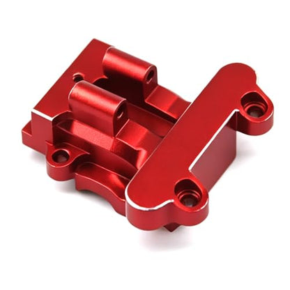 Aluminum Upgrade Parts Set for ARRMA 1/16 Mini Kraton 3S, Front/Rear Upper/Lower Arm, Gearbox Cover, Wing, Steering Link (Red Front Gearbox Cover) - color: Red Front Gearbox Cover