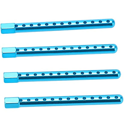 RC Body Post High Strength Aluminum Alloy RC Car Shell Column with Buckle for HSP 94102 94122 94103 94123 1/10 Scale RC Cars (Blue) - color: Blue