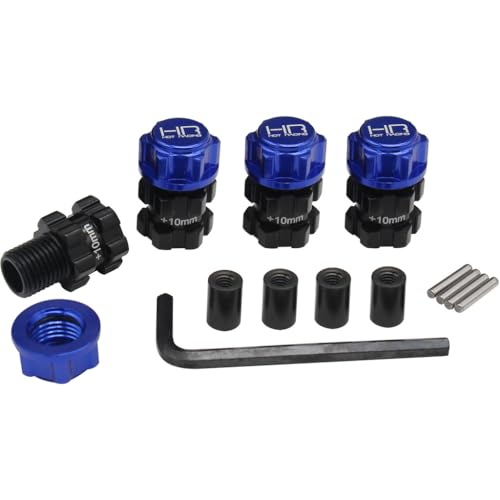 Hot Racing ERV10X06 Aluminum +10mm 17mm Hubs TRA Mt