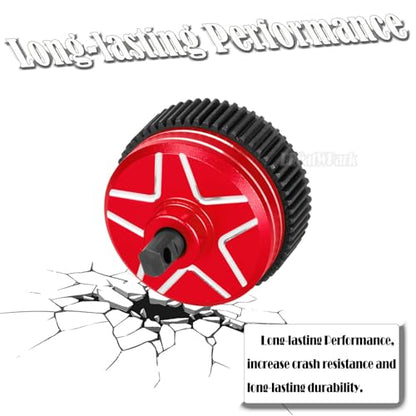 Complete Differential Assembly Upgrades Part for 1/10 Drag Slash C10 F0rd Mustang,(is Ready-toinstall in Any Magnum 272R Transmission) RC Steel Complete Diff Gear,Replace #9480,Red - color: Red - (Complete Differential Assembly)