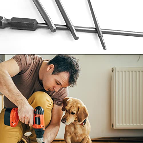 Hex Bit Set 4in1, Allen Wrench Drill Bit Set 1/4" Hex Shank 3" Long Screwdrivers Bit for RC Repair Electric Screwgun/Power Drill RC Hobby Tool Kit