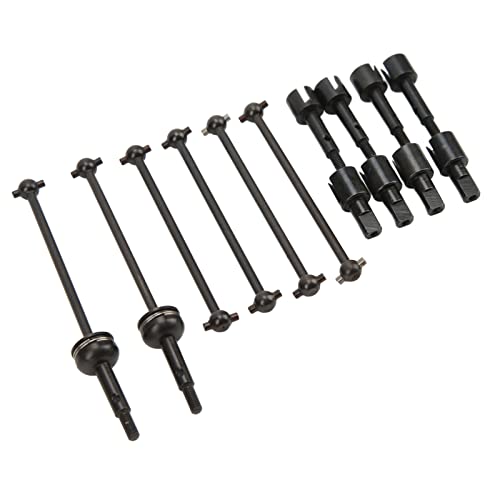 RC CVD Drive Shaft Set, Durable Dogbone Axle Replacement, RC Car Wheel Stub Axle Cup for Off-Road Racing Hobbyists and Model 144001 124018 124019 Enthusiasts