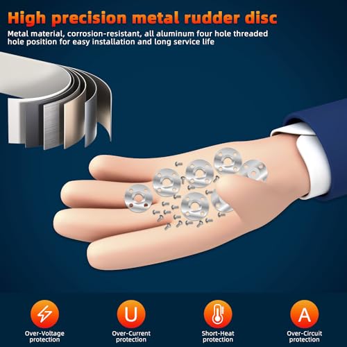 20Pcs Servo Horn Metal Aluminum 25T Silvery Servo Disc of Mg995/996 | CNC machined aluminum alloy,robust and durable. Standard 25T spline.Perfect for robot claws multiple high-torque servo models - style: 20Pcs Servo Disc