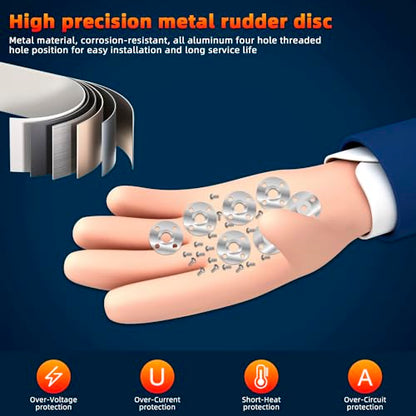 20Pcs Servo Horn Metal Aluminum 25T Silvery Servo Disc of Mg995/996 | CNC machined aluminum alloy,robust and durable. Standard 25T spline.Perfect for robot claws multiple high-torque servo models - style: 20Pcs Servo Disc
