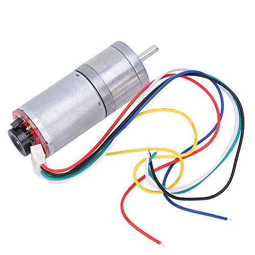Gear Motor DC Geared Motor GA25 370 Brush Copper Stainless Steel Metal High Torque Speed Reduction Reversible for Robot Car Smart Devices DIY Users (DC12V 60RPM) - size: DC12V 60RPM