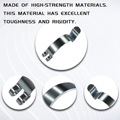 Car Air Filter Clips, Metal Air Filter Cleaner Housing Box Lid Spring Clamp, Silver Heavy Duty Airs Cleaner Cover Clip Clamps, Suitable for Most Car Accessories Replacement Parts (4PCS)