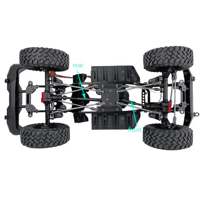 RC Drive Shaft Steel Front & Rear Driveshaft 88-115mm & 122-151mm | For Axial SCX10 III AXI03027 Base camp 1/10, RC Crawler Car, Upgrade Part