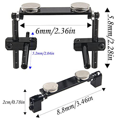 1Set ShareGoo RC Magnetic Body Post Stealth Invisible Body Shell Mount Column Kit Compatible with HSP Sakura D3 XIS Himoto HPI Tamiya TT-01 TT-02 1/10 RC Touring Car Drift Car (Black) - color: Black