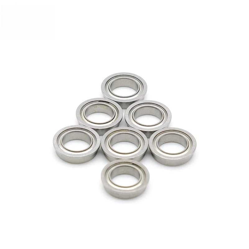 10PCS ABEC-7 MF128ZZ 8x12x3.5 mm Chrome Steel Deep Groove Ball Bearing MF128ZZ Flanged Ball Bearing MF128 - size: MF128ZZ 8x12x3.5