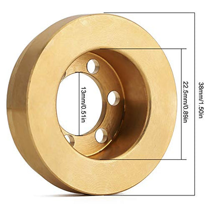 INJORA 63g Brass Internal Counterweight for 1.9" 2.2" Wheel Rims, 2PCS - size: 2PCS