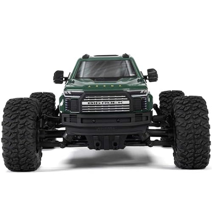 ARRMARC Truck 1/10 Big Rock 4X4 223S BLX BRUSHLESS Street Truck RTR (Batteries and Charger Not Included) with DSC, (Green), ARA4312V4T2 - color: Green