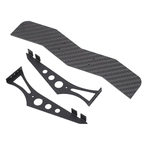Carbon Fiber RC Car Tail Wing, Universal Rear Spoiler for 1/10 Scale RC Cars, Lightweight High - Strength Rear Wing with Brackets for TT02 XV01 PTG2 Drift Racing