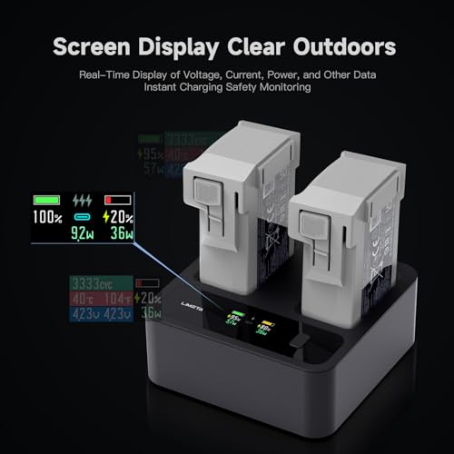 Smart Battery Charger for DJI Mini 4 Pro Mini 3/3 Pro Drone Batteries Two-Way Parallel Fast Charging Hub Accessories with Discharge Storage Display App Control - size: Mini 3/4 pro