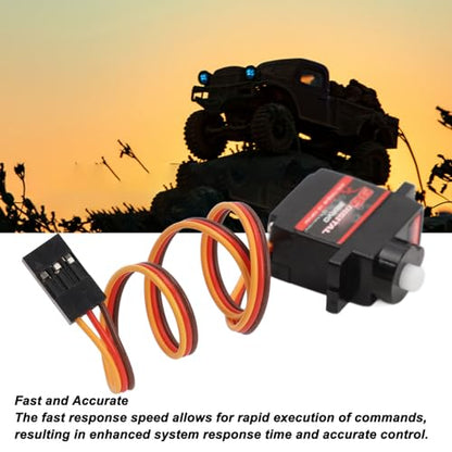 Focket 3Pcs RC Servo High Torque Servo Motors, DC4.8-6V Waterproof Full Metal Gear Servo for RC Crawler Car Boat Robot DIY Digital Servo for 1 6, 1 8, 1 10, 1 12 R C Model DIY Car Robot