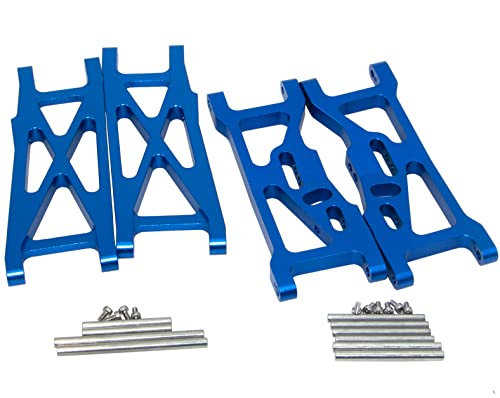 Front/Rear Swing Suspension Arm for Losi 1/10 22S SCT 2WD Short Course Truck Rc Car Upgrade Aluminum Alloy Parts and 2 Tools(Dark Blue) - color: Dark Blue