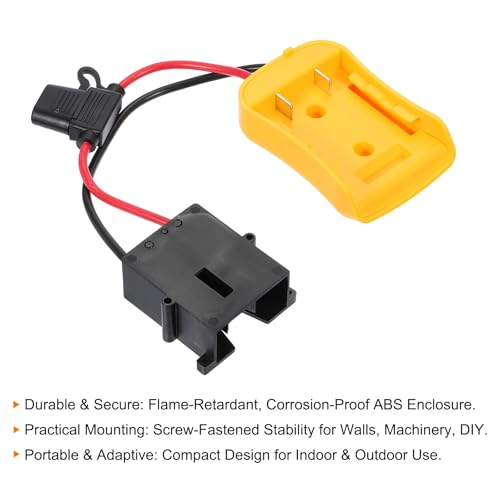 HARFINGTON Battery Adapter Converter for DIY Rc Car Truck Toys' 20V Battery, Battery Conversion Kit with 12AWG Wire, Wire Harness Connector, 2 Set 14pcs, Yellow