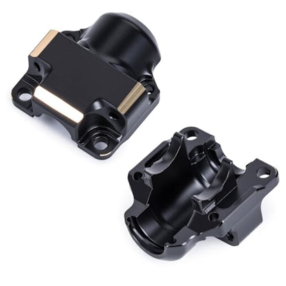 Brass Steering Knuckles Rear Hubs Weights Diff Covers for 1/30 RC Crawler AXIAL SCX30 Ford Bronco 4X4 Jeep Wrangler JLU Upgrades (Front Diff Cover) - color: Front Diff Cover