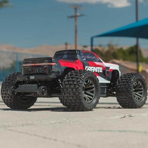 ARRMA 1/10 Granite 4X4 223S BLX BRUSHLESS RC Monster Truck RTR, RED | with DSC, Batteries and Charger Not Included, ARA4302V4T2 - color: Red